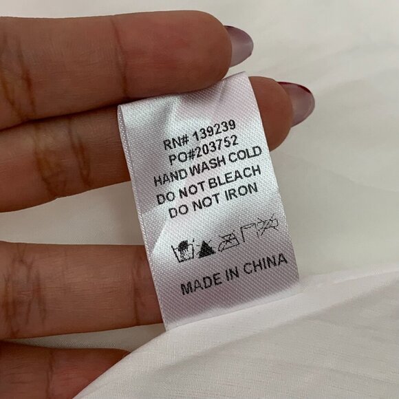 NWT DO+BE Women's White Ruffled Boho V Neck High Low Dress Size Small - Picture 15 of 15